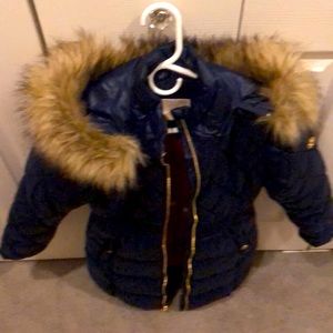 Michael Kors Girls Navy Winter Coat